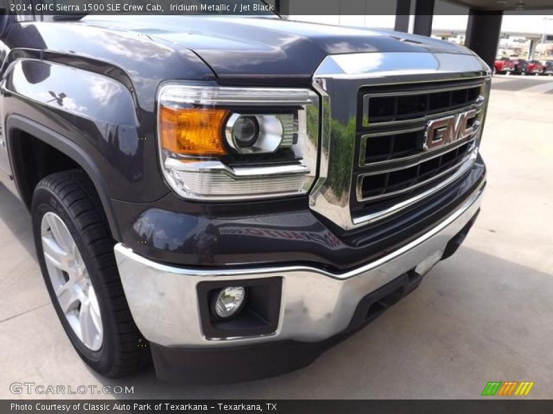 Iridium Metallic / Jet Black 2014 GMC Sierra 1500 SLE Crew Cab