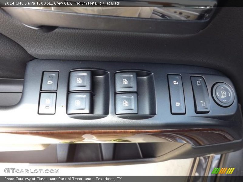 Iridium Metallic / Jet Black 2014 GMC Sierra 1500 SLE Crew Cab