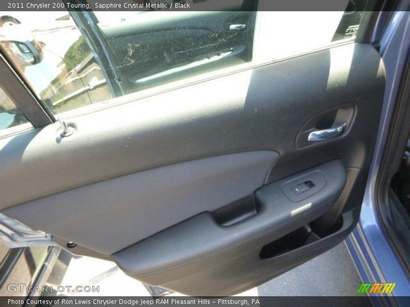 Sapphire Crystal Metallic / Black 2011 Chrysler 200 Touring