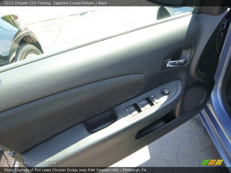Sapphire Crystal Metallic / Black 2011 Chrysler 200 Touring