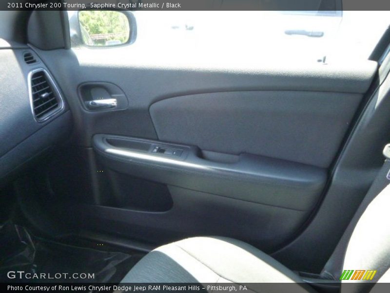 Sapphire Crystal Metallic / Black 2011 Chrysler 200 Touring