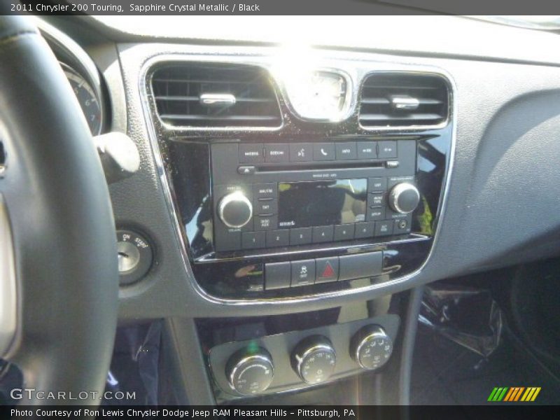 Sapphire Crystal Metallic / Black 2011 Chrysler 200 Touring