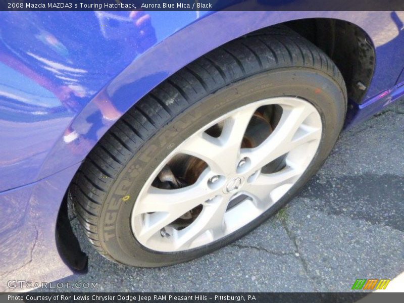 Aurora Blue Mica / Black 2008 Mazda MAZDA3 s Touring Hatchback