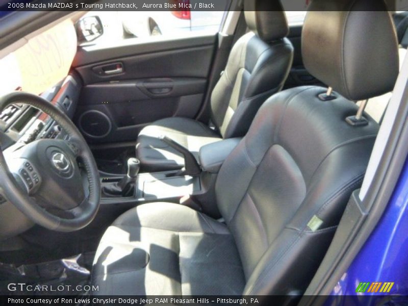 Aurora Blue Mica / Black 2008 Mazda MAZDA3 s Touring Hatchback