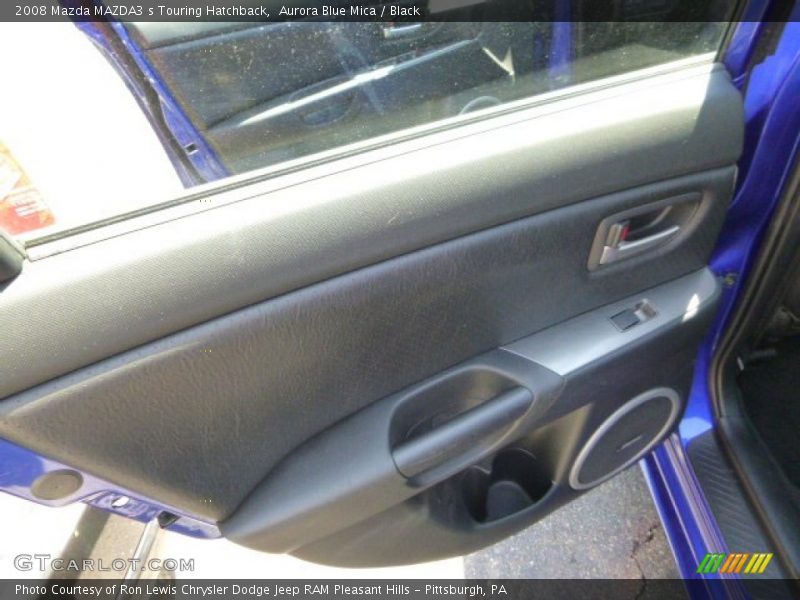 Aurora Blue Mica / Black 2008 Mazda MAZDA3 s Touring Hatchback