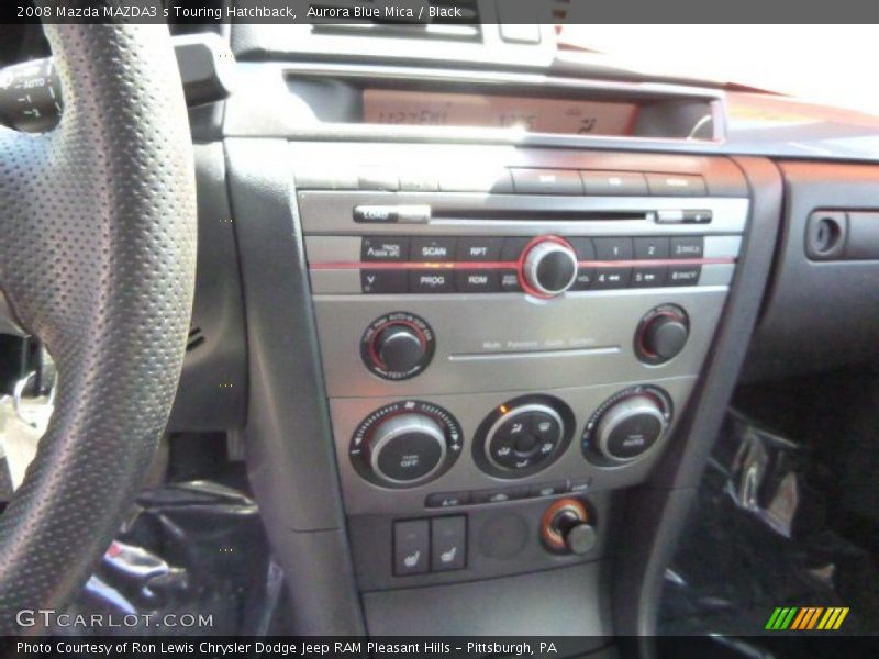 Aurora Blue Mica / Black 2008 Mazda MAZDA3 s Touring Hatchback