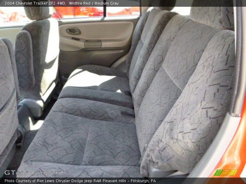 Wildfire Red / Medium Gray 2004 Chevrolet Tracker ZR2 4WD