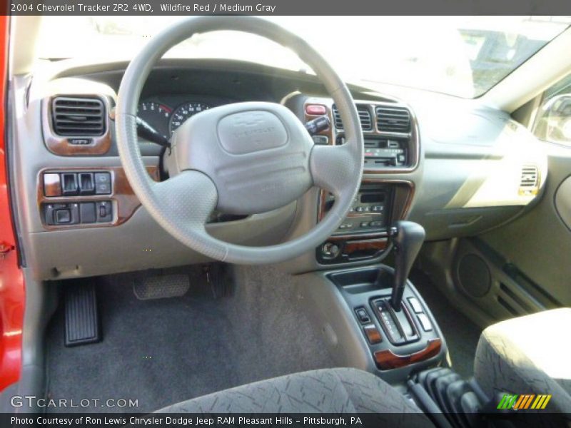 Wildfire Red / Medium Gray 2004 Chevrolet Tracker ZR2 4WD