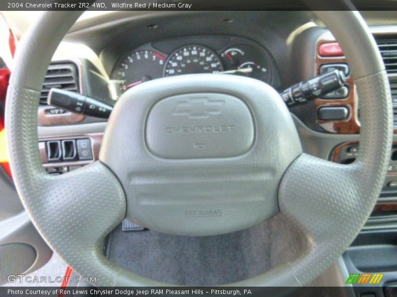 Wildfire Red / Medium Gray 2004 Chevrolet Tracker ZR2 4WD