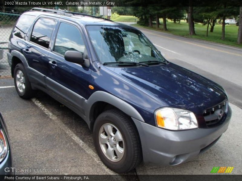 Calypso Blue Metallic / Gray 2002 Mazda Tribute LX V6 4WD