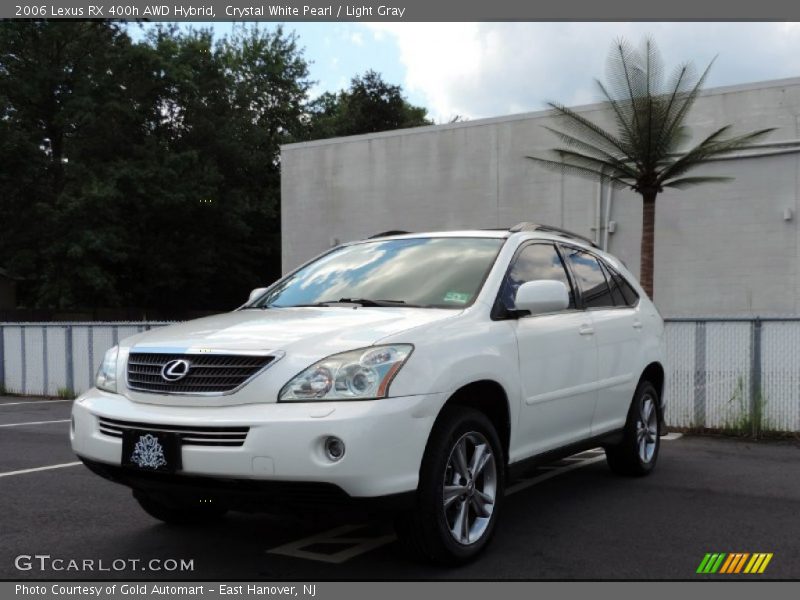 Crystal White Pearl / Light Gray 2006 Lexus RX 400h AWD Hybrid