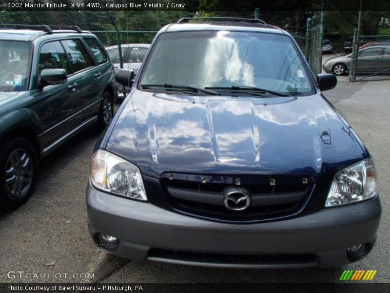 Calypso Blue Metallic / Gray 2002 Mazda Tribute LX V6 4WD