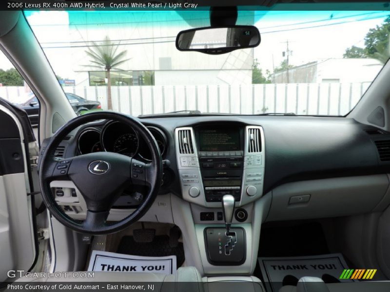 Crystal White Pearl / Light Gray 2006 Lexus RX 400h AWD Hybrid