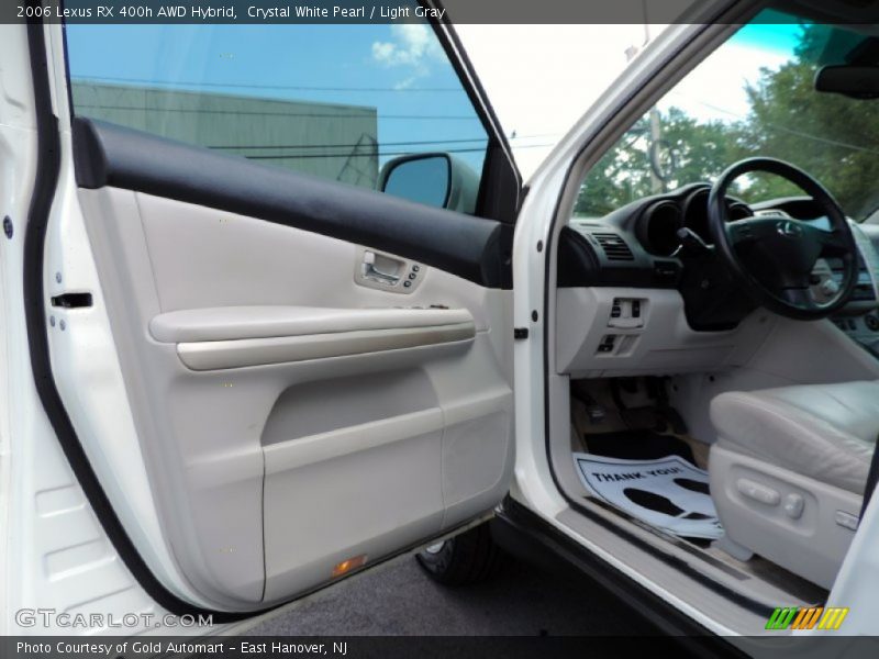 Crystal White Pearl / Light Gray 2006 Lexus RX 400h AWD Hybrid