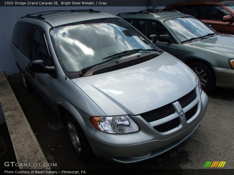 Bright Silver Metallic / Gray 2003 Dodge Grand Caravan SE