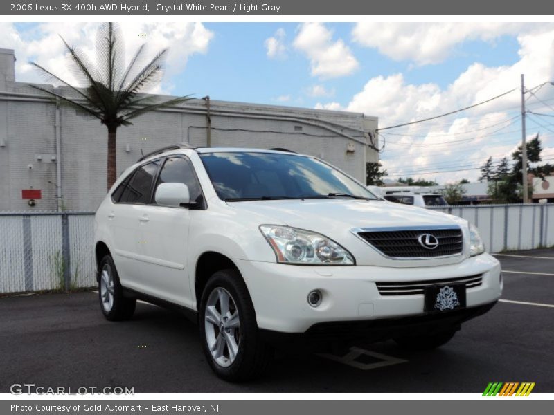 Crystal White Pearl / Light Gray 2006 Lexus RX 400h AWD Hybrid