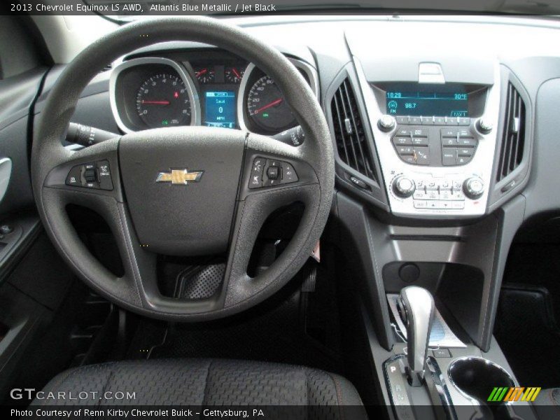 Atlantis Blue Metallic / Jet Black 2013 Chevrolet Equinox LS AWD