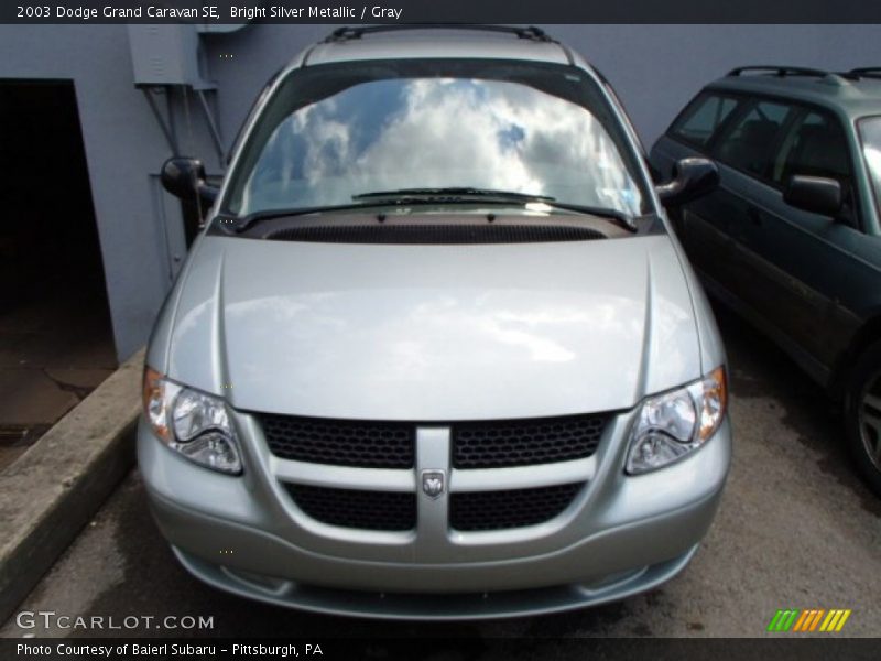 Bright Silver Metallic / Gray 2003 Dodge Grand Caravan SE