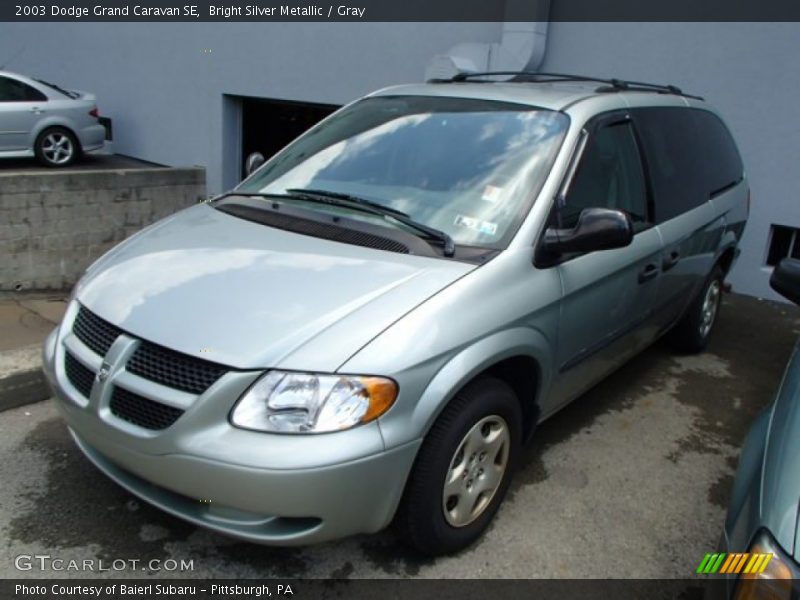 Bright Silver Metallic / Gray 2003 Dodge Grand Caravan SE