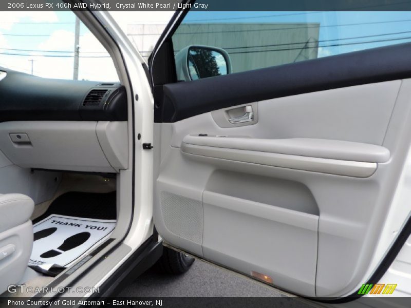 Crystal White Pearl / Light Gray 2006 Lexus RX 400h AWD Hybrid