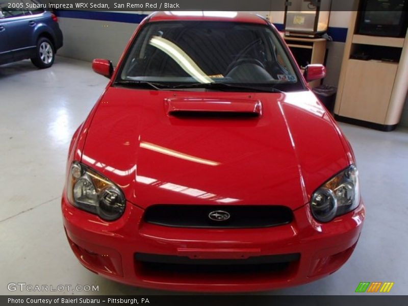 San Remo Red / Black 2005 Subaru Impreza WRX Sedan