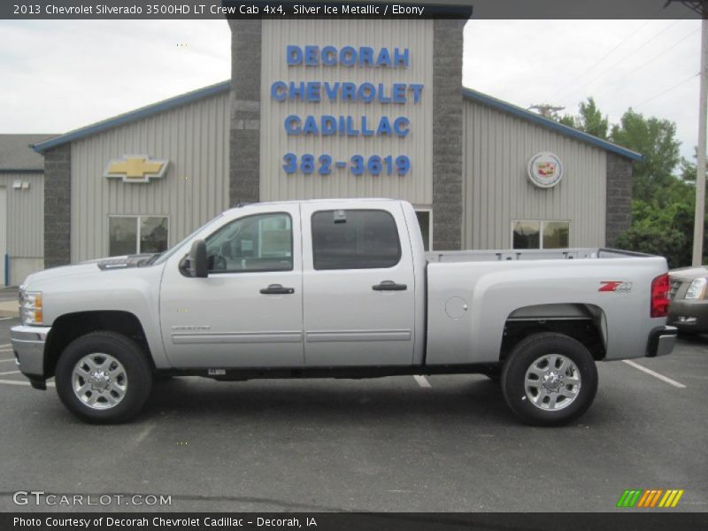 Silver Ice Metallic / Ebony 2013 Chevrolet Silverado 3500HD LT Crew Cab 4x4