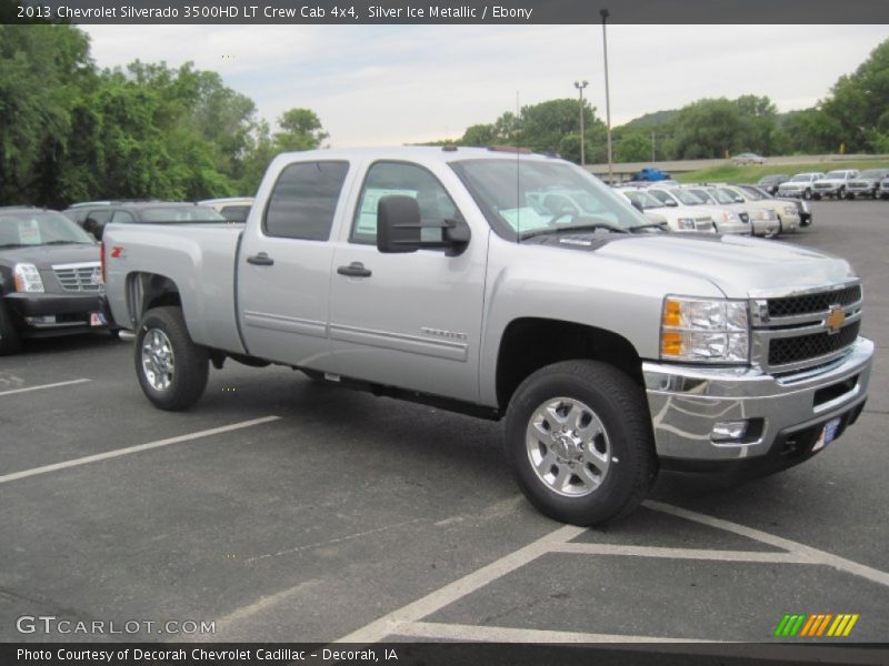 Silver Ice Metallic / Ebony 2013 Chevrolet Silverado 3500HD LT Crew Cab 4x4