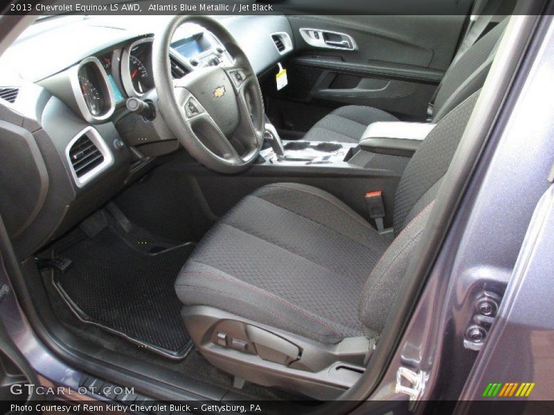 Atlantis Blue Metallic / Jet Black 2013 Chevrolet Equinox LS AWD