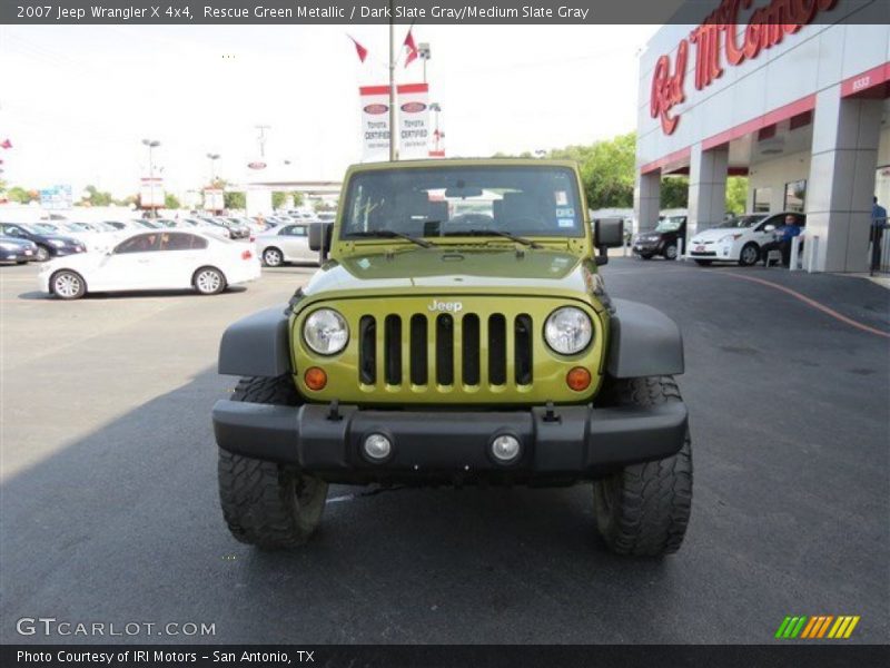 Rescue Green Metallic / Dark Slate Gray/Medium Slate Gray 2007 Jeep Wrangler X 4x4