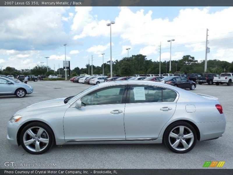 Mercury Metallic / Black 2007 Lexus GS 350
