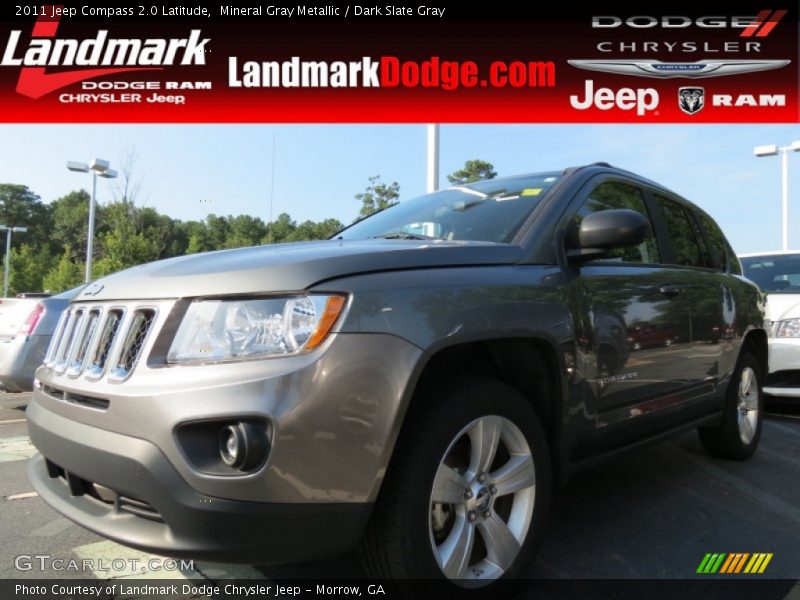 Mineral Gray Metallic / Dark Slate Gray 2011 Jeep Compass 2.0 Latitude