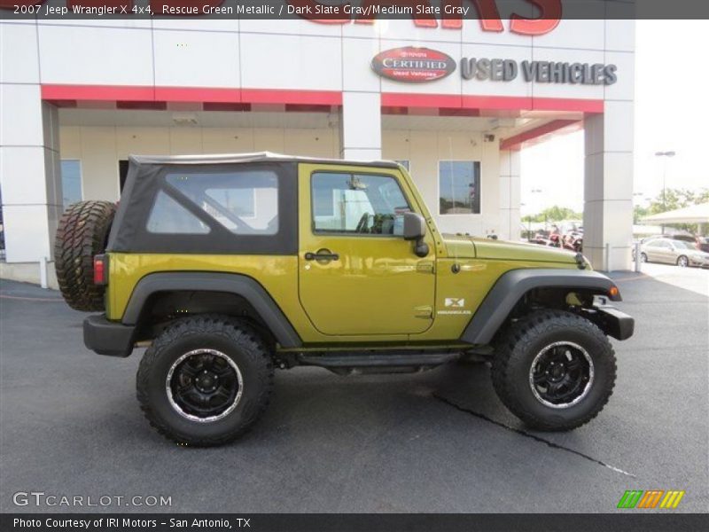 Rescue Green Metallic / Dark Slate Gray/Medium Slate Gray 2007 Jeep Wrangler X 4x4
