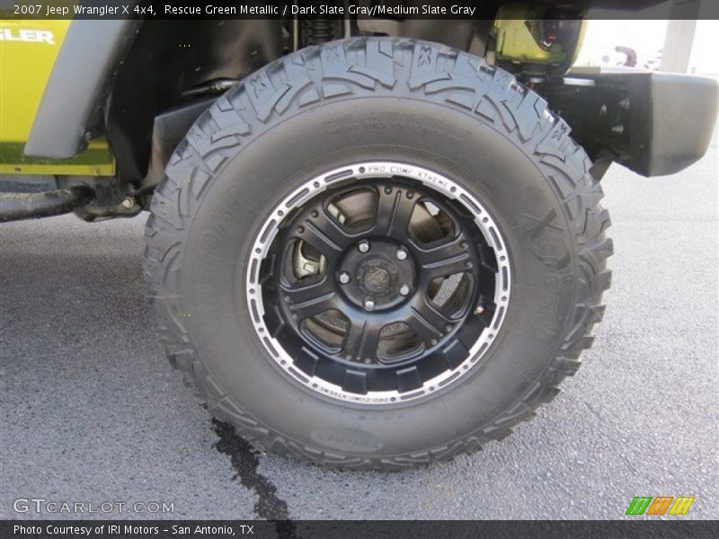 Rescue Green Metallic / Dark Slate Gray/Medium Slate Gray 2007 Jeep Wrangler X 4x4