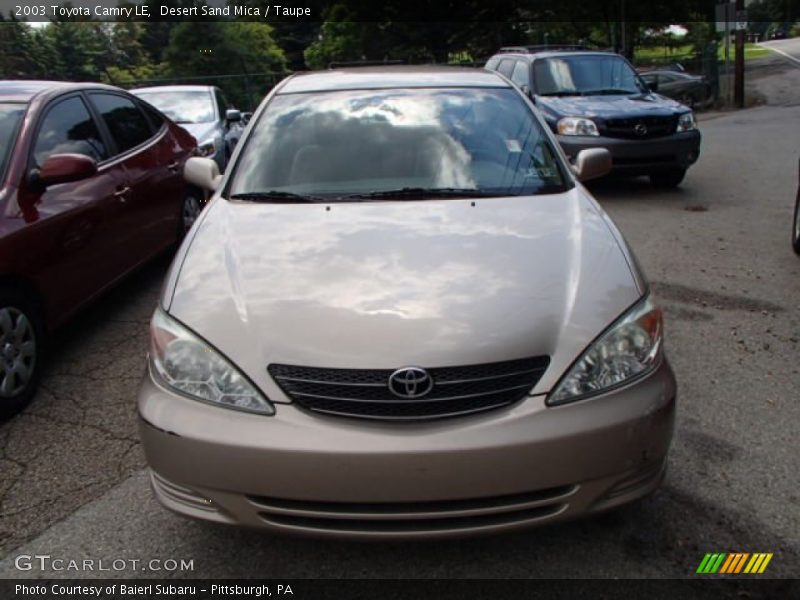 Desert Sand Mica / Taupe 2003 Toyota Camry LE