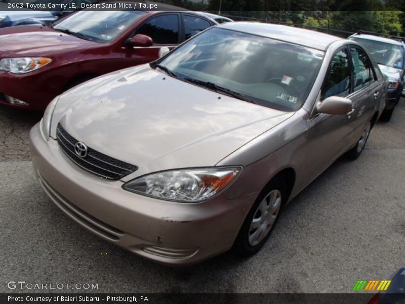 Desert Sand Mica / Taupe 2003 Toyota Camry LE
