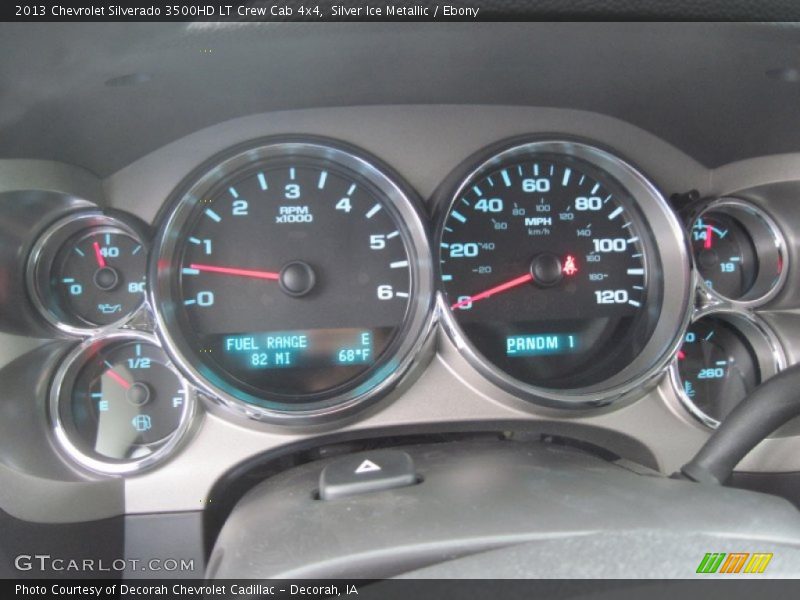 Silver Ice Metallic / Ebony 2013 Chevrolet Silverado 3500HD LT Crew Cab 4x4