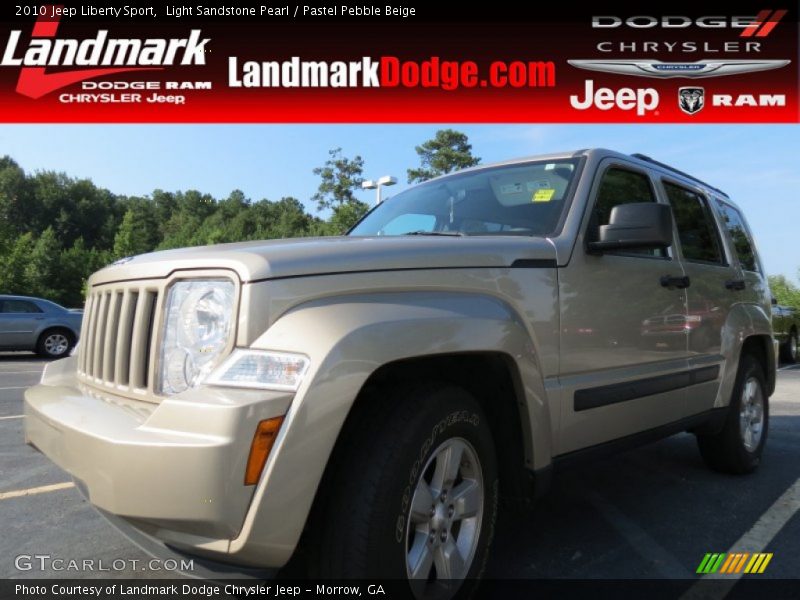 Light Sandstone Pearl / Pastel Pebble Beige 2010 Jeep Liberty Sport