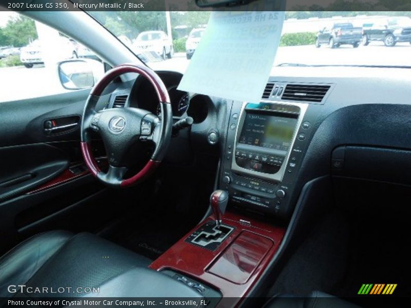 Mercury Metallic / Black 2007 Lexus GS 350