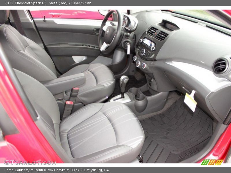 Salsa (Red) / Silver/Silver 2013 Chevrolet Spark LS