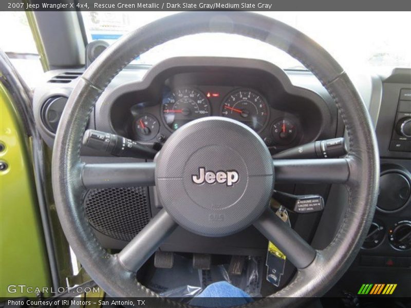 Rescue Green Metallic / Dark Slate Gray/Medium Slate Gray 2007 Jeep Wrangler X 4x4
