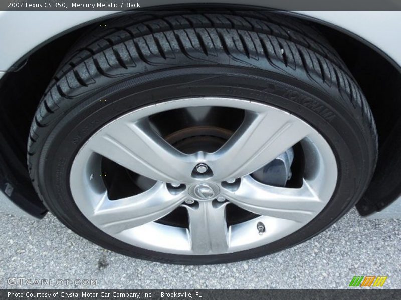 Mercury Metallic / Black 2007 Lexus GS 350