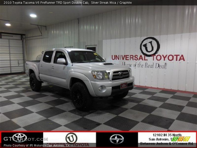 Silver Streak Mica / Graphite 2010 Toyota Tacoma V6 PreRunner TRD Sport Double Cab