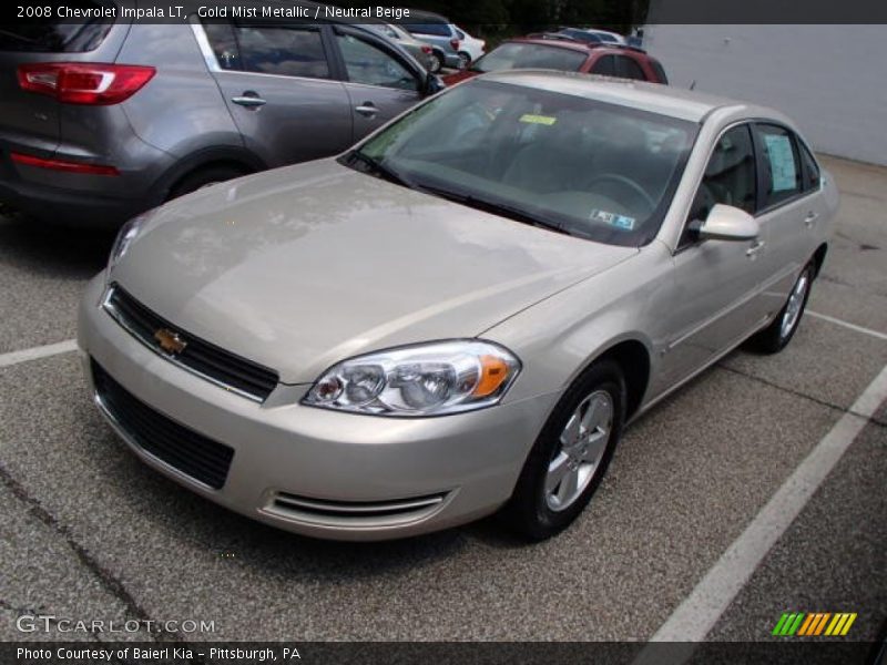 Gold Mist Metallic / Neutral Beige 2008 Chevrolet Impala LT