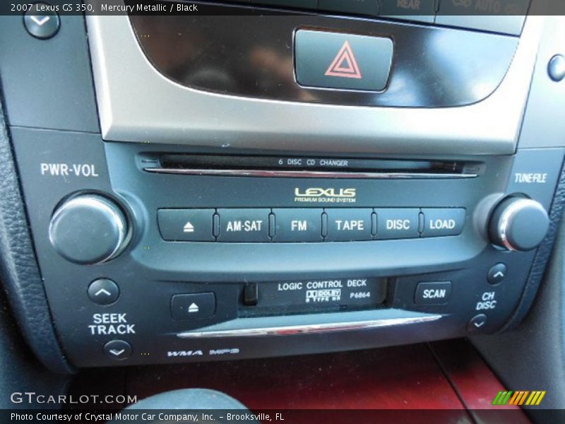 Mercury Metallic / Black 2007 Lexus GS 350