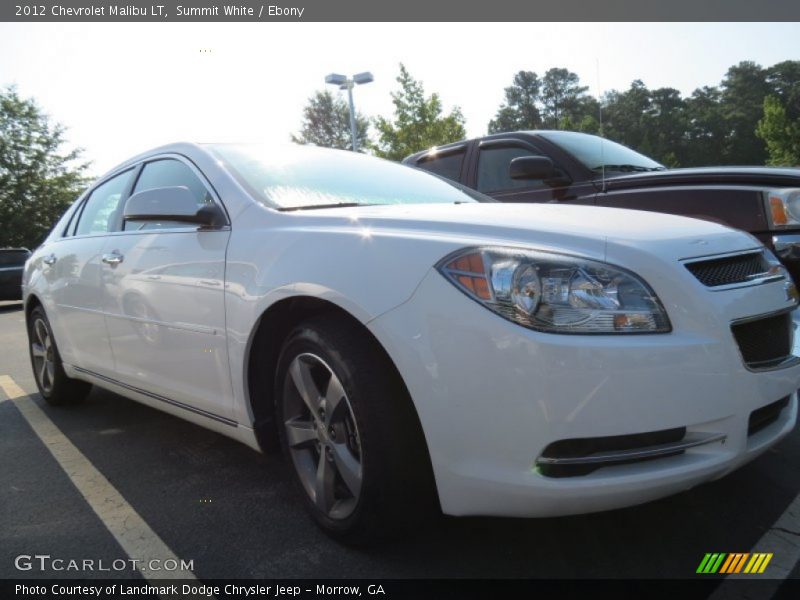 Summit White / Ebony 2012 Chevrolet Malibu LT