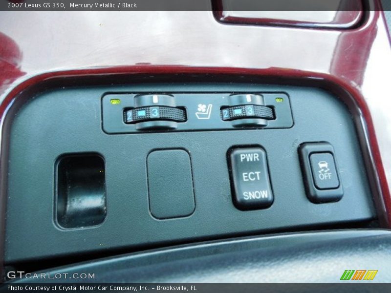 Mercury Metallic / Black 2007 Lexus GS 350