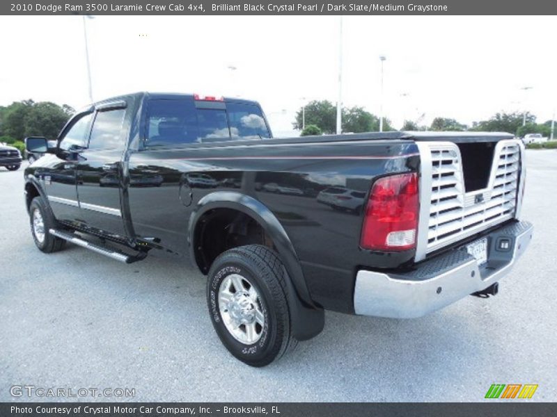 Brilliant Black Crystal Pearl / Dark Slate/Medium Graystone 2010 Dodge Ram 3500 Laramie Crew Cab 4x4