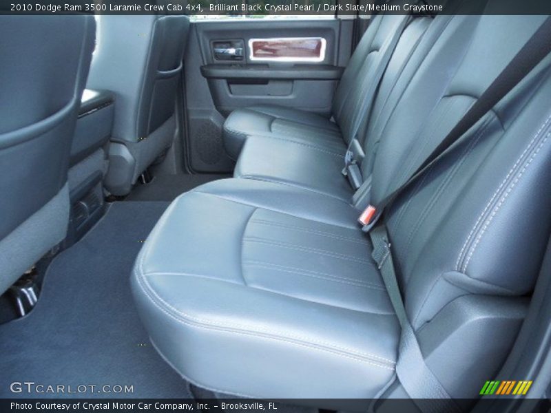 Brilliant Black Crystal Pearl / Dark Slate/Medium Graystone 2010 Dodge Ram 3500 Laramie Crew Cab 4x4