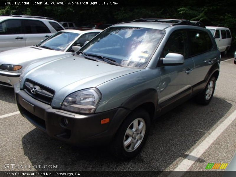 Alpine Frost Light Blue / Gray 2005 Hyundai Tucson GLS V6 4WD