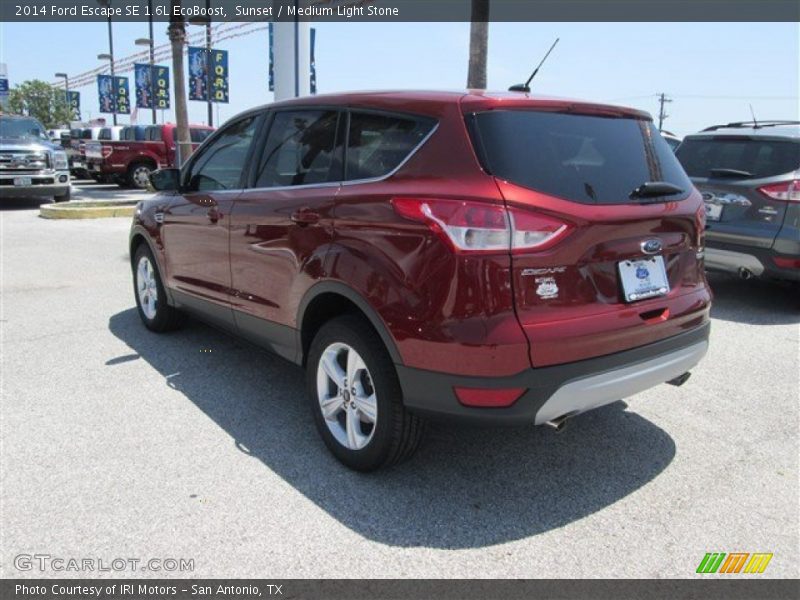 Sunset / Medium Light Stone 2014 Ford Escape SE 1.6L EcoBoost